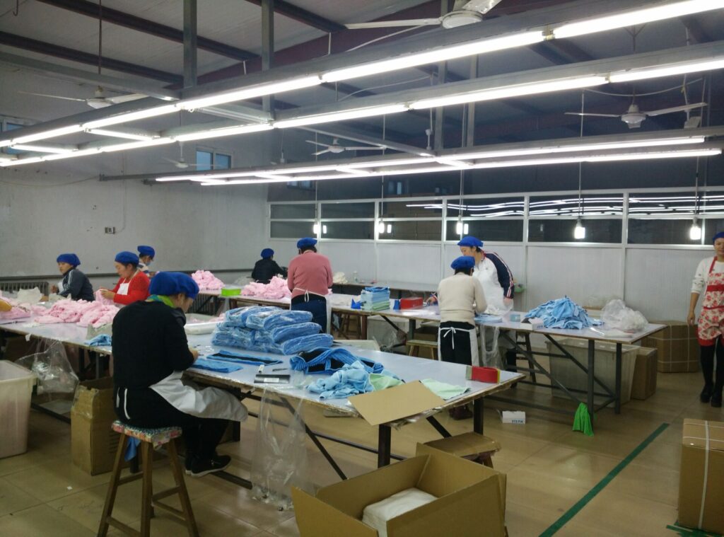 this is a towel factory picture