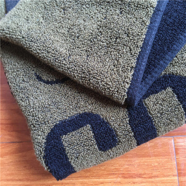 custom logo jacquard bath towel