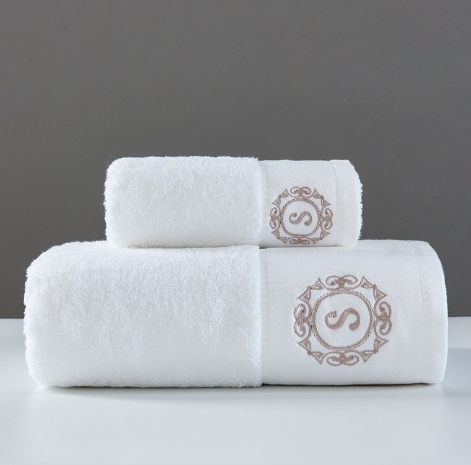 spa bath towel with logo