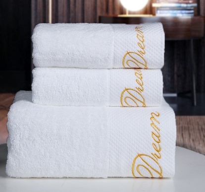 bath towel with logo