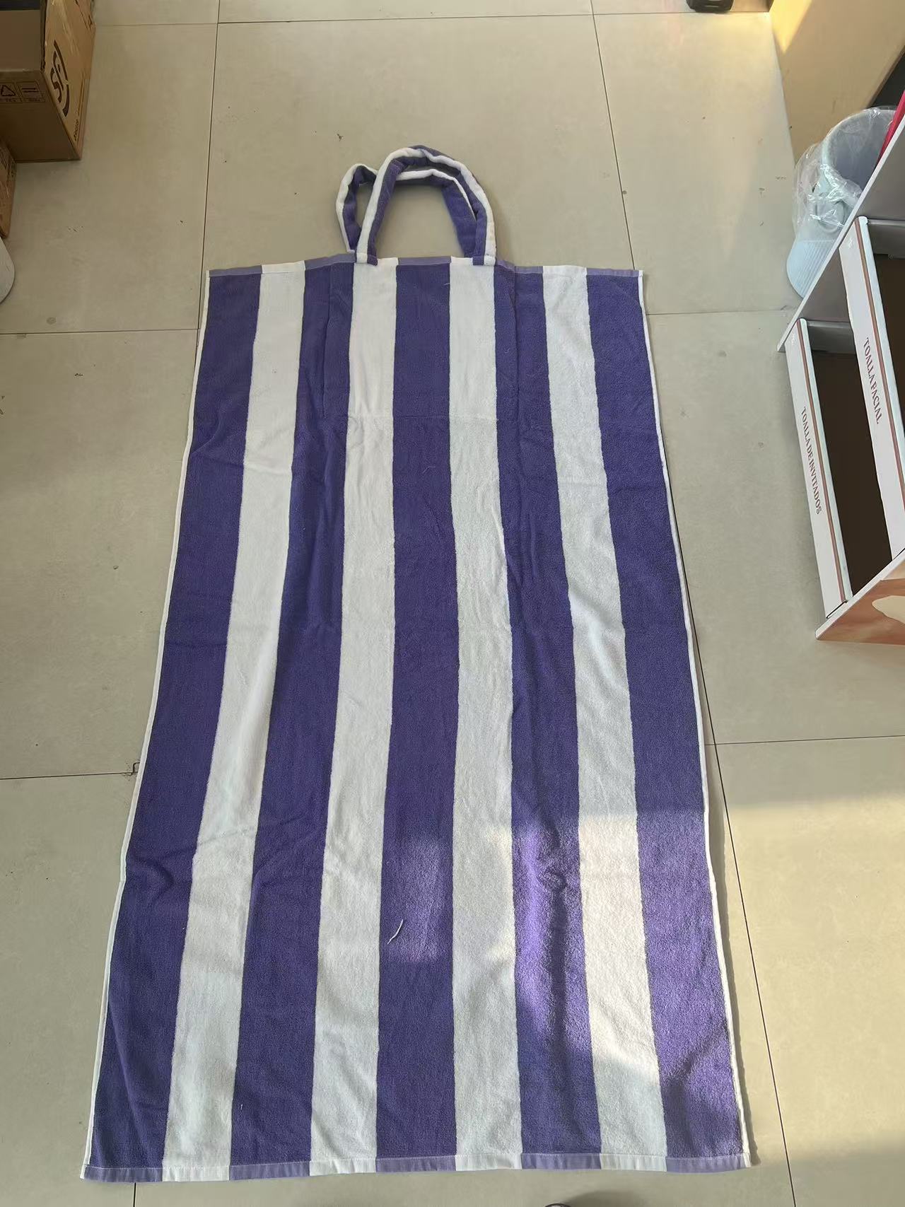 2 in 1 folded towel with bag